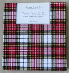Holiday “1 Yard Fabric Cut” by Create It, Classic Tartan Plaid, 100% Cotton New