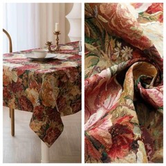 Vintage French Luxury Flowers Decorative Jacquard Tapestry Fabrics 58″Wide New