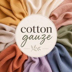 AK TRADING CO. 50″ Wide 100% Cotton Gauze Fabric – White, 10 Yards