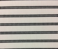 BALLARD DESIGNS SUNBRELLA BODEN SAND BLACK DOUBLE STRIPES FABRIC BY YARD 54″W