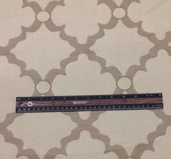 BALLARD DESIGNS QUATREFOIL TRELLIS SAND VELLUM SUNBRELLA FABRIC BY THE YARD 54″W