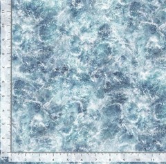 Cotton Let Your Light Shine Water Ocean Sea Waves Fabric Print by Yard D136.15