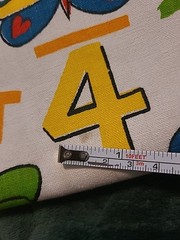 Vtg House ‘N Home Fabrics Cotton Home Decor Novelty Nursery Fabric Animals Math