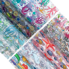 | 10 Pieces Clear PVC Vinyl Sheets, A4 Size See through Waterproof Vinyl Fabric