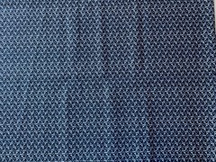 RICHLOOM FABRIC~Twill Cotton~GEOMETRIC~Small Black Gray Tan Design~TUBES~45×58~