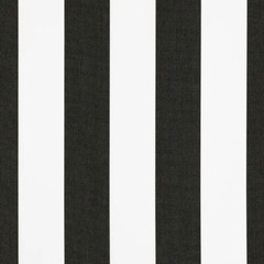 SUNBRELLA CABANA CLASSIC BLACK WHITE STRIPE OUTDOOR MULTIUSE FABRIC BY YARD 54″W