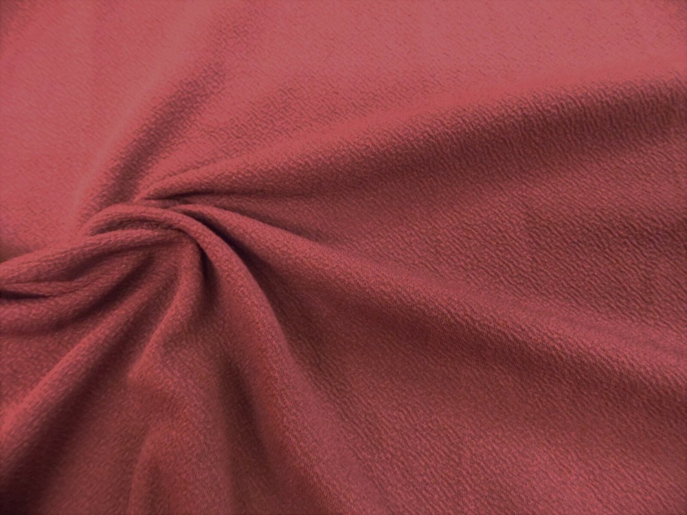 Liverpool Textured Fabric 4 way Stretch Scuba Marsala Rose K405