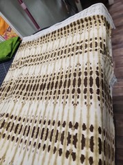 2 Yards Tie Dye Stretchy Fabric Brown Cream Striped David Textiles clothing fab