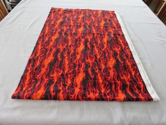 Movin’ on Screen Print Fire Flames Print Design Craft Fabric, 66” x 42”