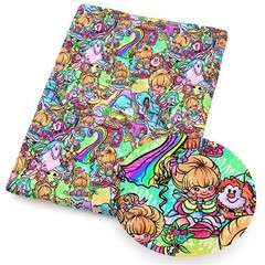 rainbow girl PURE COTTON FABRIC a half of a YARD – new!
