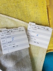 Vintage Anton Maix Inc. Streifen 100% Wool Fabric 48″ (3C26-5) Germany