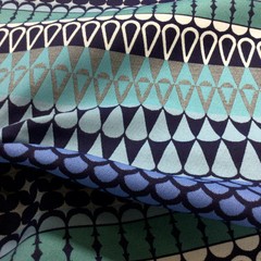 Remnant of Brentano Majalis Indigo Sunbrella Upholstery Fabric