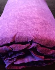 Bulk Fabric, 10 Meters by 46 Inches, Textured Purple Color, Hand Dyed Rayon