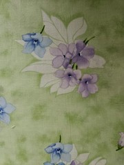 Paintbrush Studio Fabric, Cape Cod, Light Green, Floral, $8 Yd