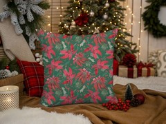 Merry Little Christmas Main Green C14840 100% Cotton Fabric by the half yd