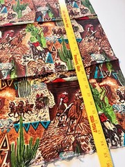 Western Cowboy Cotton Fabric S Shamash and Sons 40×34”