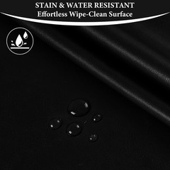 Konelia Black 3 Yard Faux Leather Fabric
