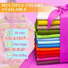 Black Felt Fabric 72″ X 36″(1 Yard), 1.6mm Thick Soft and Durable Flexible Cr…