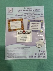 June Tailor Iron-On Ink Jet Quilt Label Fabric Sheets 2 Pkg White 8.5″X11″ NEW