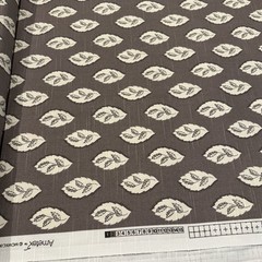 Ametex DUPONT TEFLON UP 1999 Fabric 10 Yards Upholstery Brown With Leaves