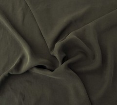 Olive 100% Cupro Tencel Twill (Gabardine) Fabric by the Yard Made in USA 6/22