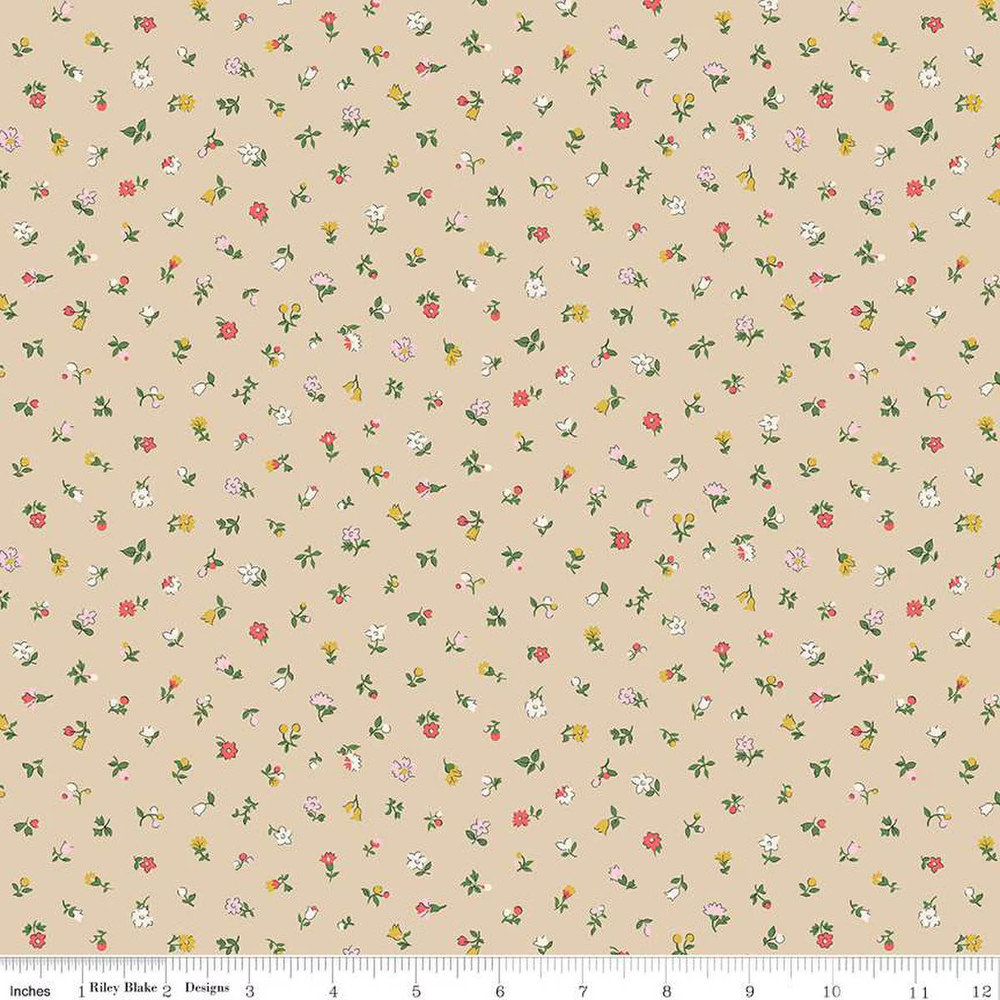 1/4 Yard Liberty Fabrics Flower Shop Newland Sprigs C Quilt Cotton