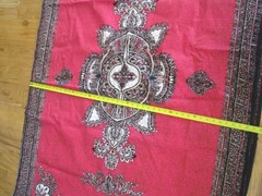 African Fabric Red Black White Kenya Cotton Vintage Never Used