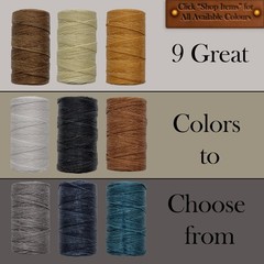 Waxed Thread 3X Wax Thread, 65 Yardx0.8mm String, Cream, Tan and Brown