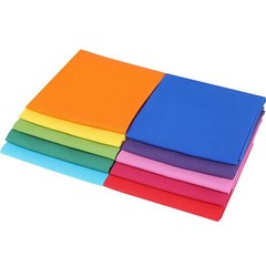 10 PCS 18×21 Fat Quarters Cotton Quilting Fabric Bundles Rainbow Colors