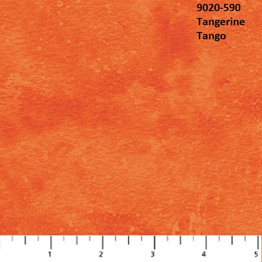 Toscana Mottled Tonal Cotton Quilt fabric Northcott 9020-590 Tangerine Orange