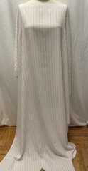 Vintage Gabardine White Gold Stripes Fabric 1 Yd 6″ Long 60″ Wide & 20″ L 40″W