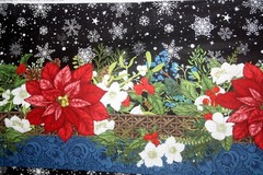 WINTER BLOOMS STRIPE FROM IN THE BEGINNING FABRICS – 100% COTTON FABRIC