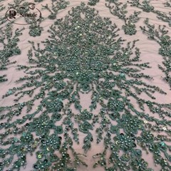 10 Colors 3D Beaded Lace Fabric Shiny Sequin Dress Dress DIY Decor Fabric Lace