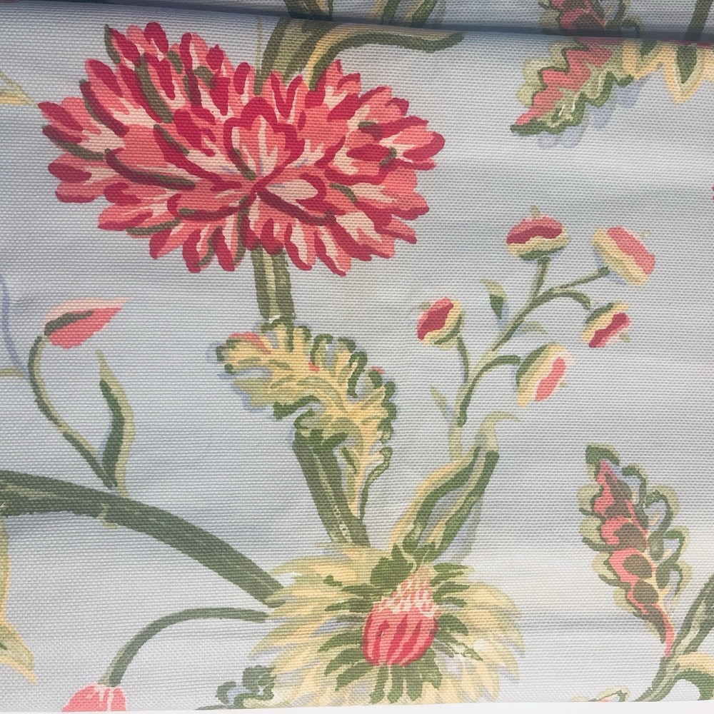 Thibaut Discont’d Fabric Georgetown Blue Floral Total 2.5yd (price Per 1/2yd)