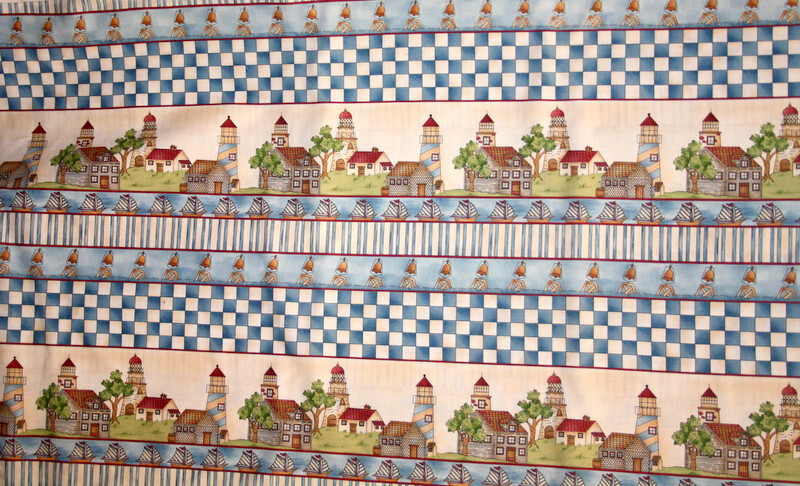 CHECKED PAST STRIPES OF HOMES FROM SSI- 100% COTTON FABRIC