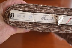 By 1/2 Yd, Tan & Brown Packed Floral Quilt Cotton, RJR/Flourish/Beaves, B252