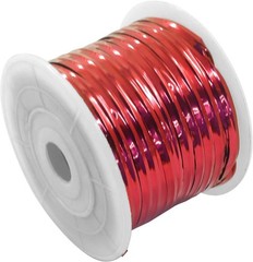 100 Yards Metallic Twist Ties Roll Red 4mm Plant Garden Bag Craft Wrapping