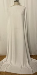 Rare Find 100% Gabardine Rayon Optic White Fabric 1 Yard 29″ Long 60 Inches Wide