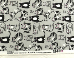Jo-Ann Fabric Super Snuggle Flannel Fabric Cats Two Yards 44″ Wide New
