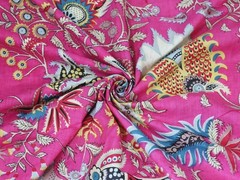 NO TARRIF CHARGES 100%✅ZK_327 Multi Hand Printed 100%Cotton 1 Yard Fabric
