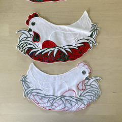 APPLIQUÉ Embroidered Rooster by Pilcher of Germany