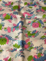 Vintage NEON Jungle Zebra Lion Giraffe Unbranded Fabric approximate 44”x 98”