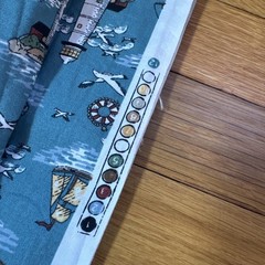 1995 100% Cotton Lighthouse And Sailboat Nautical Fabric On Teal Background 4 Yd
