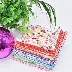 42Pcs 10×10 Quilting Cotton Fabric Red/Pink/Yellow/Green/Blue/Purple