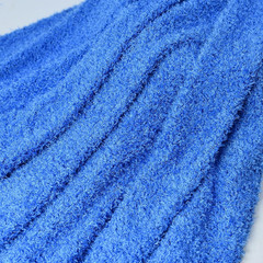 Faux Fur Fabric Blue Curly Teddy Plush Material 36×59 Inches for Craft Sewing