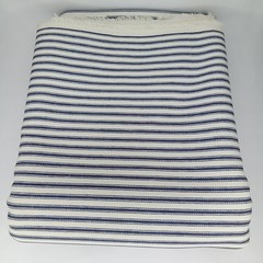Quilting Fabric Sewing Craft Blue & White Stripes Heavy 108″ x 45″ New Arrival
