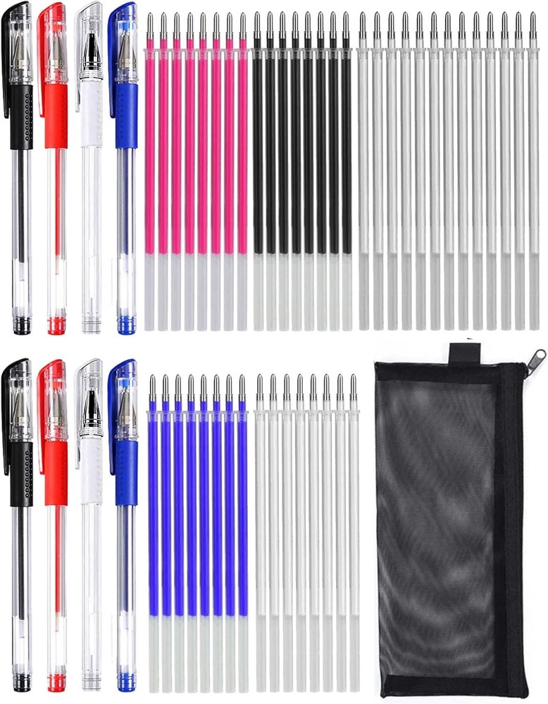 54 Pcs Heat Erasable Fabric Pens Set Includes 8 1 Count (Pack of 54), Blue