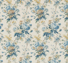 SANDERSON X GILES DEACON CURTAIN FABRIC Lakeland Paradis 5.9 MTRS POPPINJAY/LION