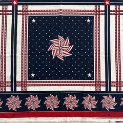 Daisy Kingdom #4711 Old Glory Classic Scarf Panel Springs Pillow Cotton Fabric