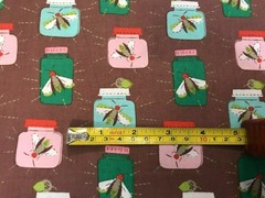 BIRCH 100% COTTON FABRIC – MOUSE CAMP COLLECTION : FIRE FLY : PRICE PER METRE